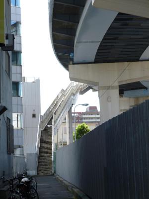 pedestrian overpass, near Tennouji Station, Osaka