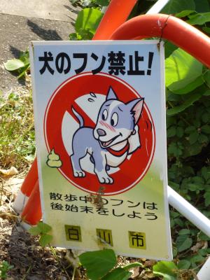 dog doings forbidden!