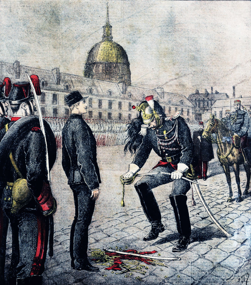 illustration by Henri Meyer:  Cashiering of Alfred Dreyfus